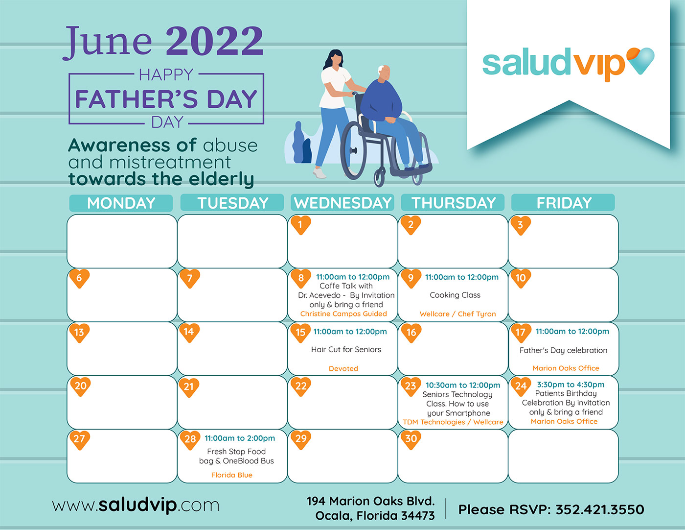 Patients Activities June 2022 - SaludVIP Marion Oaks