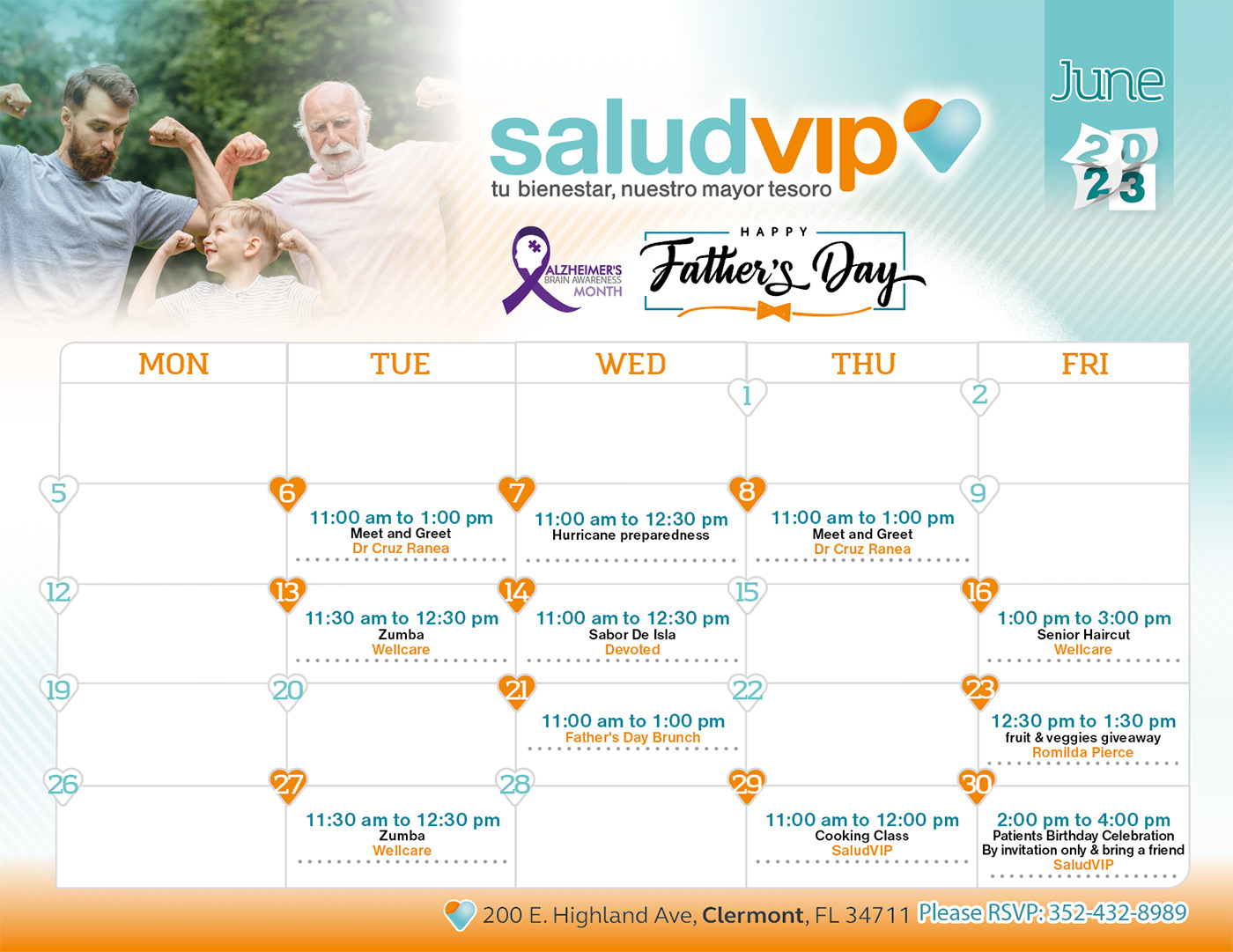 Patients Activities June 2023 - SaludVIP Clermont